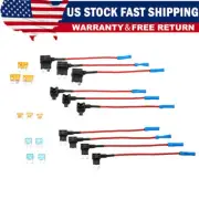 10pcs 12V Car Add-a-Circuit Fuse Adapter w/ Standard Mini TAP Blade Fuse Holder!