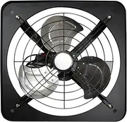 Exhaust Fans 10inch Powerful Industrial Ventilation Extractor Metal Axial Exhaust Commercial Air Blower Fan for Kitchen Inline Window Fan, 45W, Black Ventilation Extractor Vent Fans