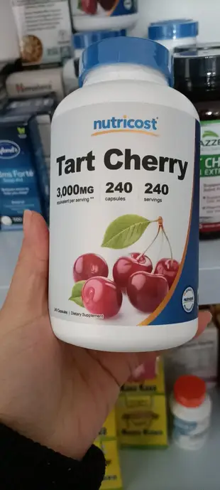 『精品美妝』美國Nutricost Tart Cherry櫻桃 健康3000mg240粒