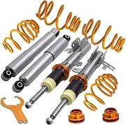 Coilovers Shock Absorber Compatible for Astra H MK5 Suspension Coil Springs Coilover Suspension Spring Shock Lowering Kit