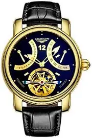 [carlien] Fashion Tourbillon Watches Men Gold Wristwatches Automatic Mechanical Watches Luxury