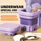 8 L Portable Small Foldable Washing Machine with Spin Dryer for Socks Underwear
