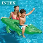 【現貨速發】INTEX 58546鱷魚座騎單人兒童水上充氣玩具 游泳泳具