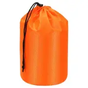 Stuff Sack, 7 x 13 Inch Waterproof Outdoor Storage Sack Drawstring Orange