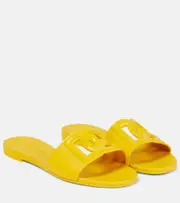 [Dolce & Gabbana] Dolce & Gabbana DG rubber slides AU 7 yellow