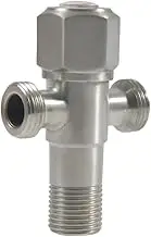 1pc Brass Male 1/2 Inch Tee Connector Tap T Type 3-Way Water Splitter Valve Stainless Steel Triangle Valve