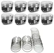 SILVOLITE Hypereutectic 14cc Dome Pistons/8+MOLY Rings for Chevy BB 454 7.4L 040