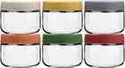 6-PK 8oz 1 Cup Food Containers, Snack Overnight Oats Yogurt Glass Jars with Lids
