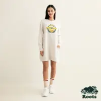在飛比找momo購物網優惠-【Roots】Roots 女裝-經典傳承系列 勳章洋裝(燕麥