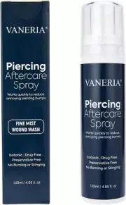 VANERIA Piercing Aftercare Spray, Piercings Treatment to Shrink Clean and Hea...