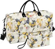 Travel Hand Bag Cartoon Animal Mandrill Gold Sports Gym Tote Bag with Toiletry Bag for Gym Multifunctional bolso de para hombre