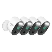 Uniden Wirefree 2K Super HD Spotlight Camera App Cam SOLO PRO 2K Quad Pack