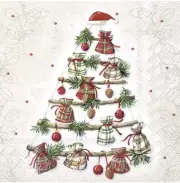IHR Spring Rustic Stick Christmas Tree Cocktail Beverage Napkins 20 ct. Pack