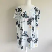 New TORRID Georgette Dolman Flutter Sleeve Top Blouse Artsy Floral Plus 3 - 3X