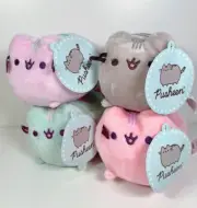 Pusheen The Cat Licensed Squishy Pusheen Pastel Colour with Heart 16cm Plush New