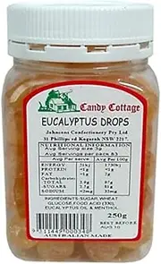 Candy Cottage Eucalyptus Drops 250gm Old Fashioned Lollies Sweets