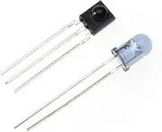 FELTECHELECTR 5 Set Ir Receiver and Emitter Khz Frequency Angle Operates Up to Voltage Range for Remote Controls