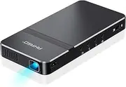 Mini Video Projector, AKASO Portable Pico Projector 1080P HD DLP LED 100 ANSI Lumens with WiFi, HDMI, USB, Micro SD & 3.5mm Audio and Remote Control for iPhone/ Android Laptop/ PC/ Game/ Home Theater