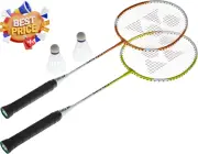 Yonex 2 Player Badminton Set – Rackets, Shuttles, Outdoor, Complete Set, DS