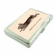 Bunny Luck Cigarette Case with Built in Lighter Metal Wallet