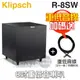 【特惠組★加碼送重低音線乙條】美國 Klipsch ( R-8SW ) 8吋重低音喇叭 -原廠公司貨 [可以買]【APP下單9%回饋】