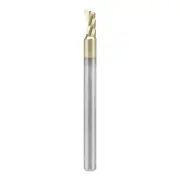 CNC Solid Carbide Spiral O Flute Up-Cut, Aluminum Cutting Router Bit, ZrN Coa...