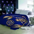 Golden Lobster Wings Light Line 3D Warm Plush Fleece Blanket Picnic Sofa Couch