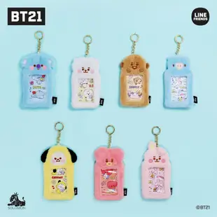 現貨 BT21 毛絨絨卡套 韓國卡套 卡套 卡夾 卡包 包包吊飾 包包掛飾 娃娃吊飾 卡夾包 證件夾 悠遊卡套 富士通販