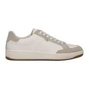 Ben Sherman Martin Perforated Lace Up Mens Beige Sneakers Casual Shoes BSMMARTV