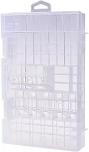 KICHOUSE V Battery Storage Box Organiser Moving Brackets Hard Plastic Case Battery Storage Case Organizer