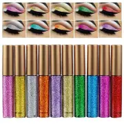 Glitter Liquid Eyeliner Metallic Shimmer Eyeshadow Liquid Adhesive Eyeliner