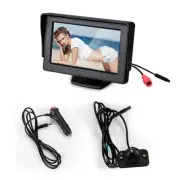 Backup Reverse Camera Car Side/Rear Parking System Night Vision+4.3in Monitor (for: Morris)