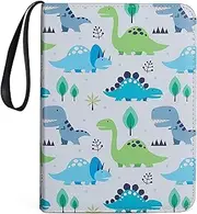 4 Pocket Trading Card Binder for 400 Cards,Dinosuar Pattern