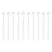30Pcs 150 Milligram Teaspoon Micro Scoops Mini Measuring Spoons, White