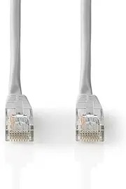NEDIS CAT5e Network Cable - U/UTP - RJ45 Plug - RJ45 Male - 20.0 m - Round - PVC - Grey - Label