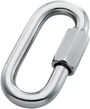 Maillon Rapide Quick Link Std Plated 9mm (3/8") Carabiner - Steel Unit Pack