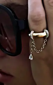 [Rainbow K] Elysabeth 18K Yellow Gold Diamond Ring