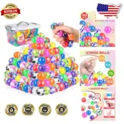 160 Pack Stress Balls Set - 16 Colors of Anti-Anxiety Fidget Balls for All Ages
