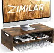 Monitor Stand Riser, 2 Tiers Laptop Computer Monitor Riser for PC Screen, Imac,