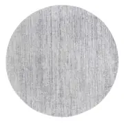 Loopsie Tomi Grey Distressed Washable Round Rug