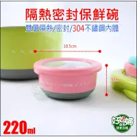 在飛比找蝦皮購物優惠-TOP-CHEF【304不鏽鋼圓型保鮮碗220ml】便當盒/