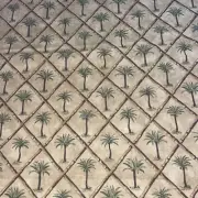 New Waverly Tangiers Palm Tree Brown Tropical Bamboo Fabric 1 Yard 54”