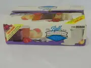 Ball Jelly Glass Freezer Jam Jars Set of 12 Reg. 8oz New-In-Box NO Snap-On LIDS