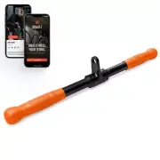 SQUATZ Pulldown Cable Attachment w/ Knurled Handle Grip & Rubber Hand Grip