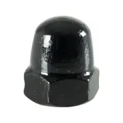 Pinnacle M6 Black Ruspert Dome Nut - 8 Pack