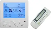 Central Air Conditioning Controller HVAC Central Air Conditioner FCU Temperature Room Thermostat Air Conditioning Temperature Control Module Smart Home(with Remote Control)