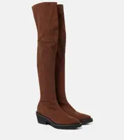 [Clergerie] Clergerie Tenny suede over-the-knee boots AU 5 black