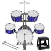 Drum Set 5 Piece Toddlers Jazz Drum Kit with Stool Musical Instrument Toys fo...