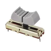 Variable Resistors 35mm Straight Slide Potentiometer B50K Ohm Grey Black Knobs