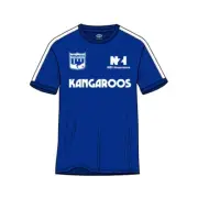 North Melbourne Kangaroos AFL Mens Retro Throwback Short Sleeve Printed T Shirt